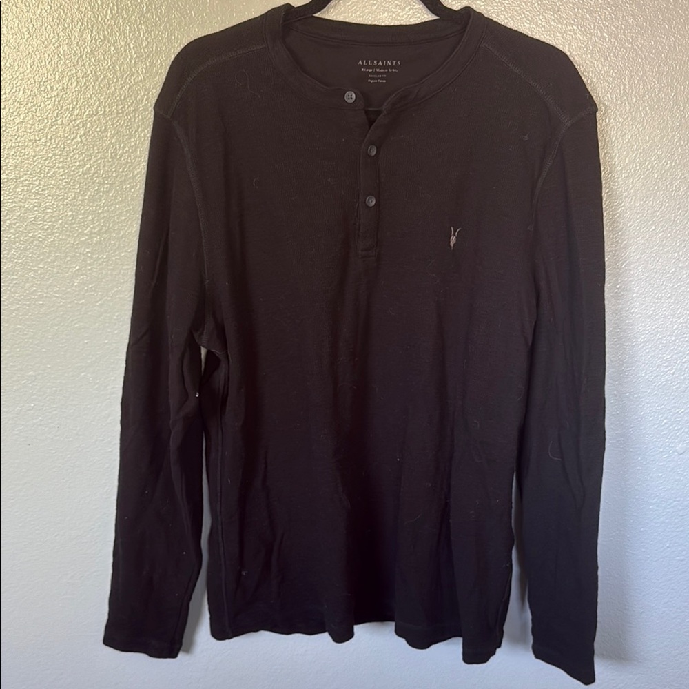 All Saints Black Men's Shirt